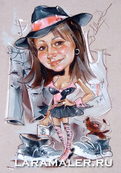 Шарж Лариса Шигорина ларамалер