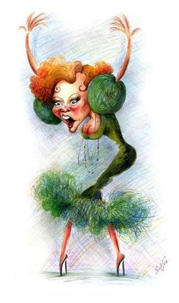 Людмила Гурченко карандашом