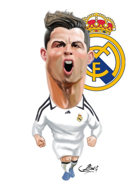 Криштиану Роналду шарж