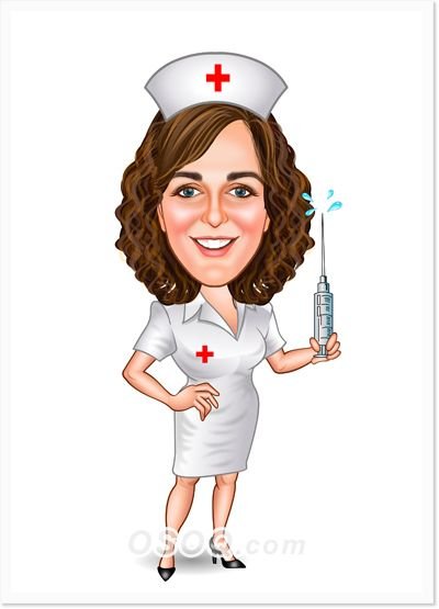 Шарж медсестра