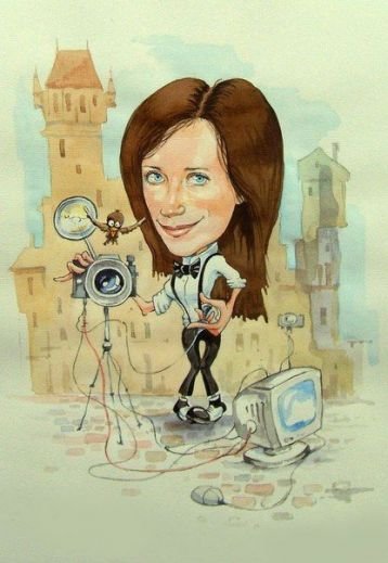 Фотоаппарат шарж