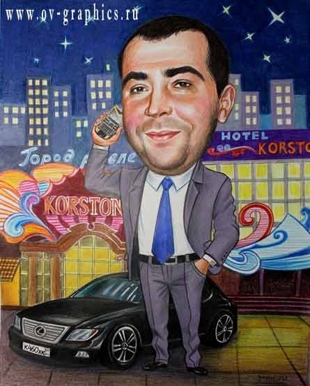 Шарж мужчина