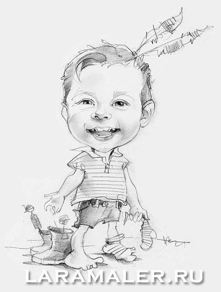 Шарж с младенцем