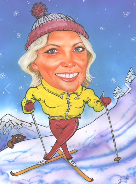 Шаржи гуашью ребенок