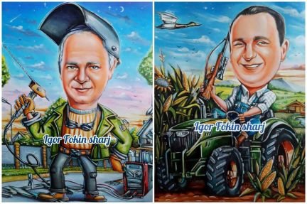 Кукла-шарж по фотографии цена Волгоград