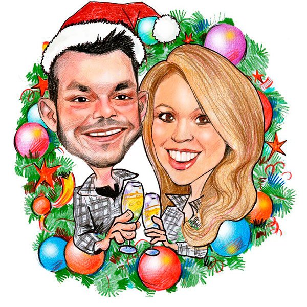 Happy Party caricature