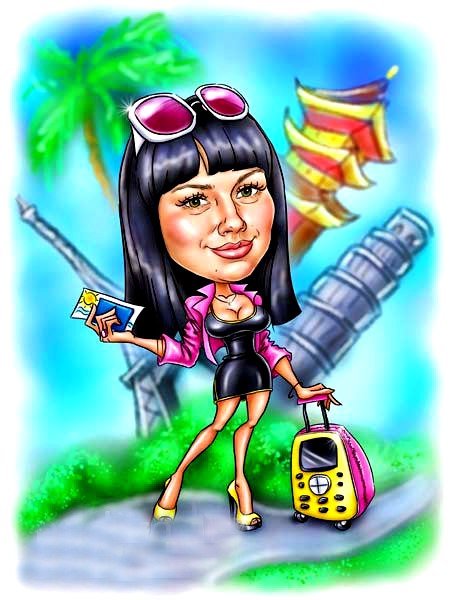 Дружеский шарж к 8 марта