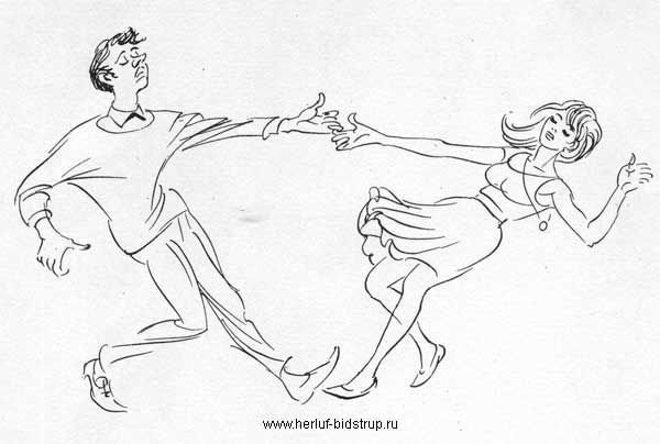 Бальные танцы карикатура