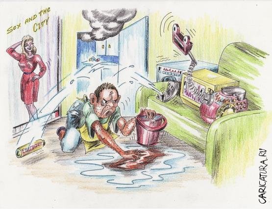 Уборка карикатура