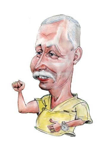 Леонид Якубович шарж