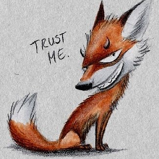 Лис карикатура