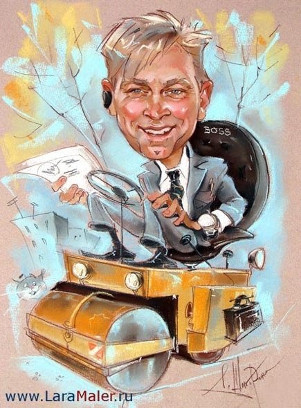 Директор карикатура