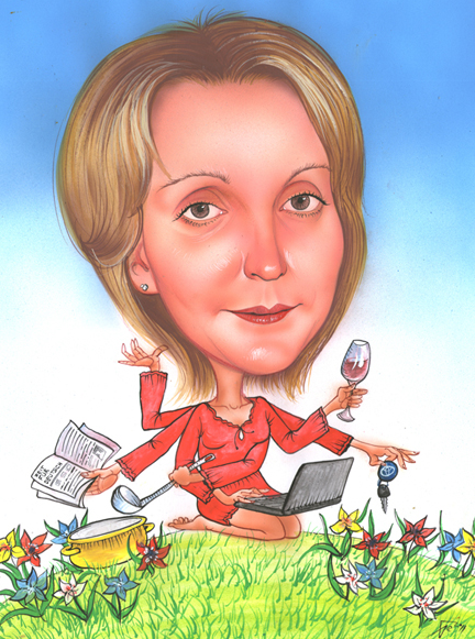 Домохозяйка карикатура