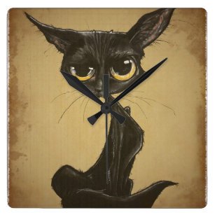 Черная кошка карикатура