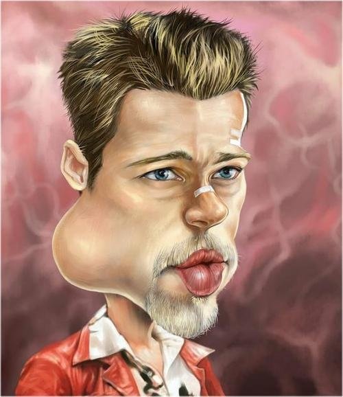 Шарж Брэда Питта