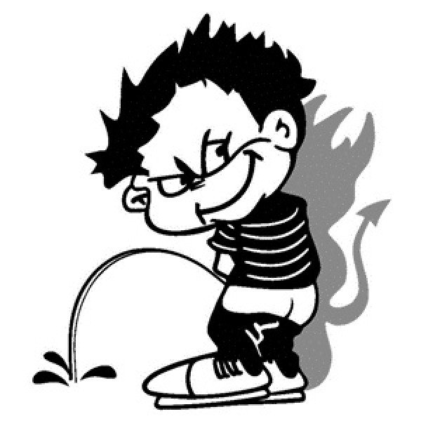 Писает карикатура