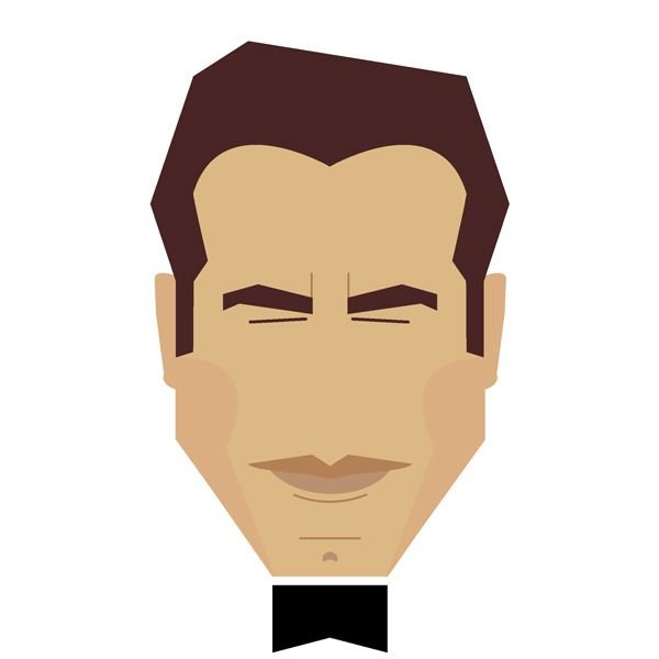 Джон Траволта рисунок