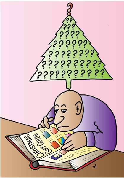 Елка карикатурная