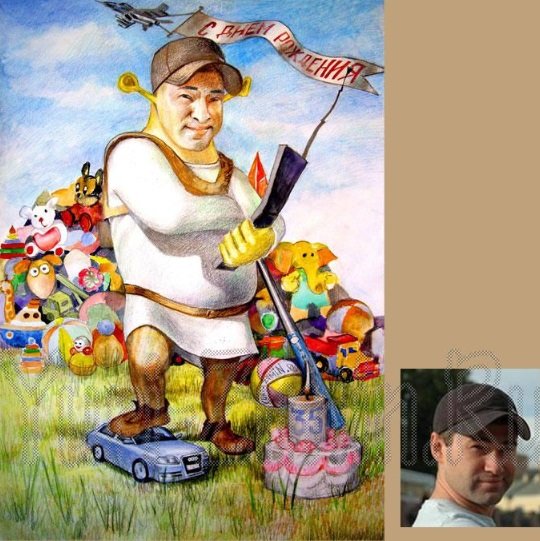 Шарж Лариса Шигорина хоккеист