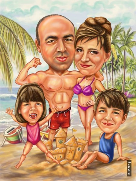 Детские шаржи и карикатуры