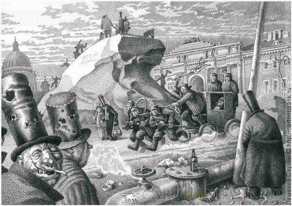 Петр первый карикатура