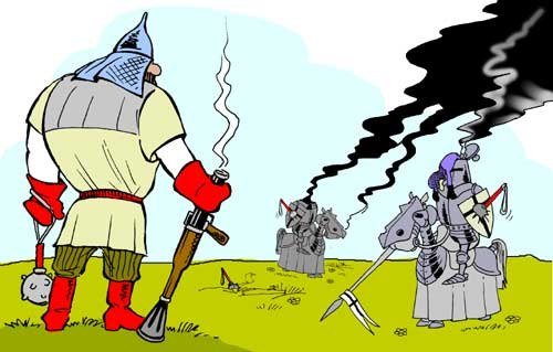 Рыцарь карикатура