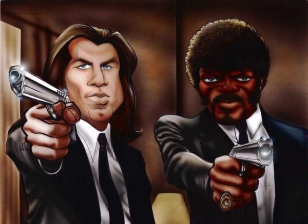 Винсент Вега и Джулс Винфилд арт