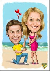 Шарж подруге на день рождения