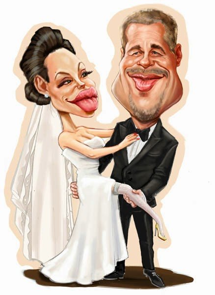 Анджелина Джоли шарж