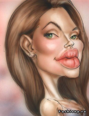 Анджелина Джоли шарж