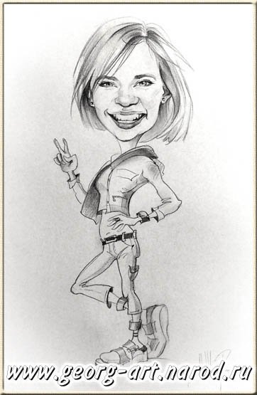 Семья карикатура