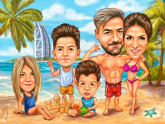 Шарж на семь