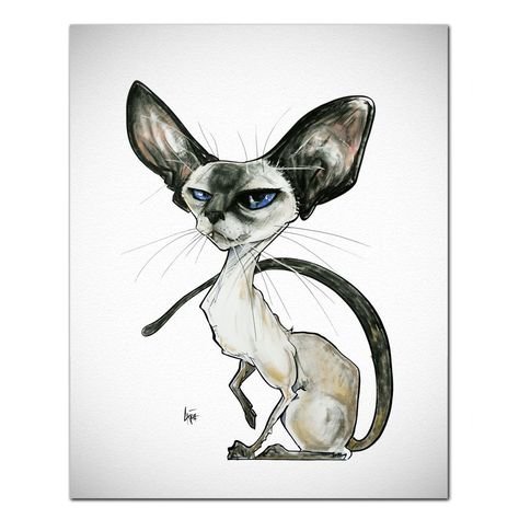 Шаржи на животных котов