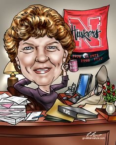 Шарж деловая женщина