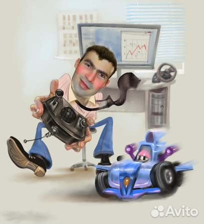 Геймер карикатура