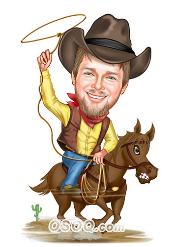 Ковбой карикатура