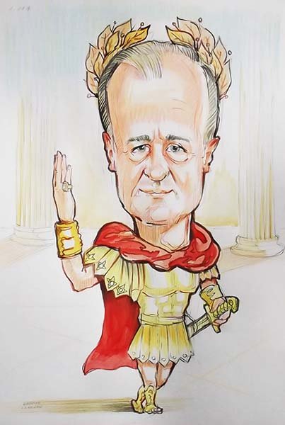 Юлий Цезарь шарж