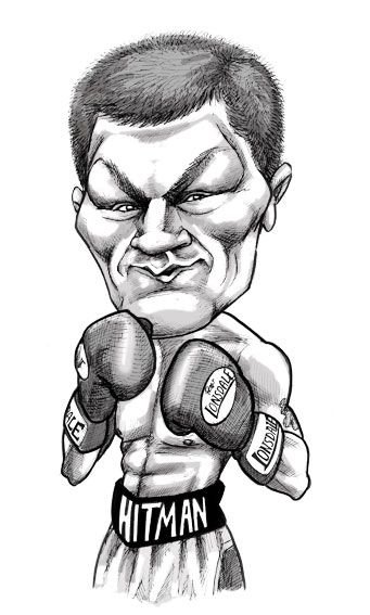 Дружеский шарж боксер