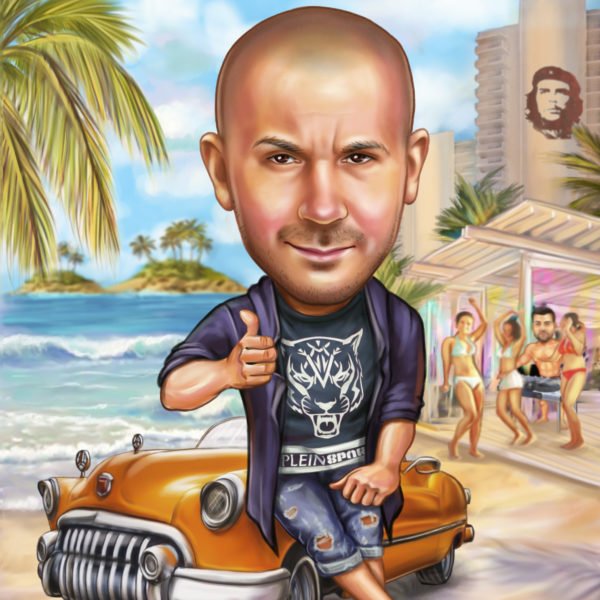 Шарж парень