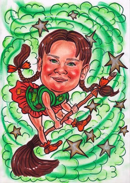 Дружеский шарж для детей