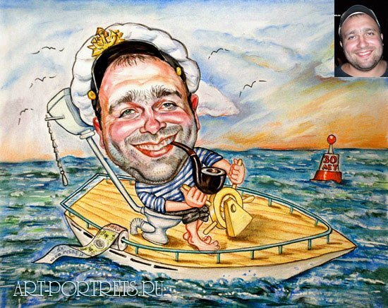 Карикатуры на морскую тему