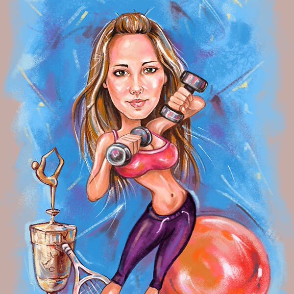 Шарж много людей