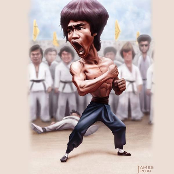 Bruce Lee карикатуры