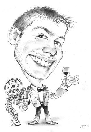 Шарж черно белый