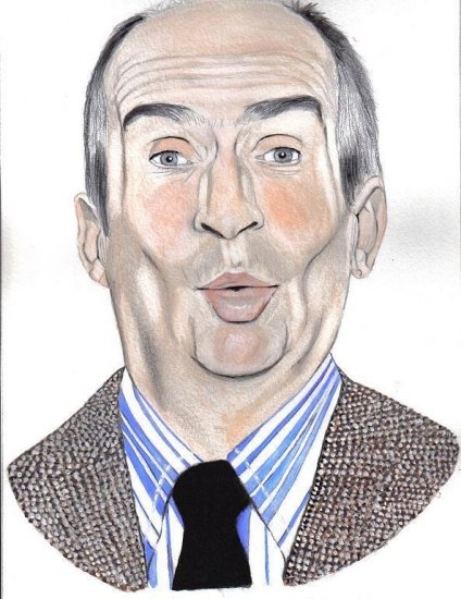 Луи де Фюнес шаржи