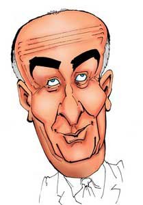 Луи де Фюнес карикатура