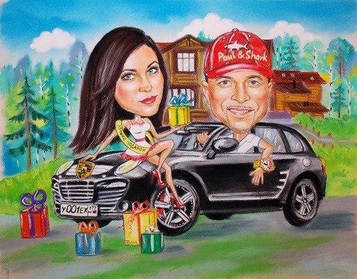 Шарж за рулем