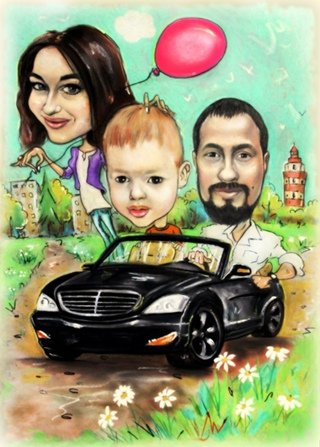 Шарж на обложке