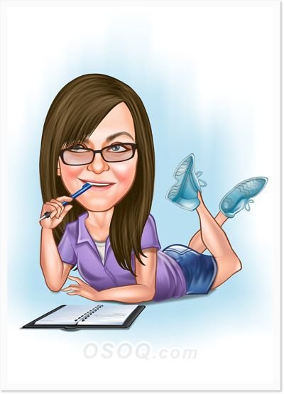 Шарж женский коллектив