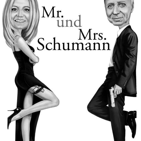 Mr. & Mrs. Smith карикатура